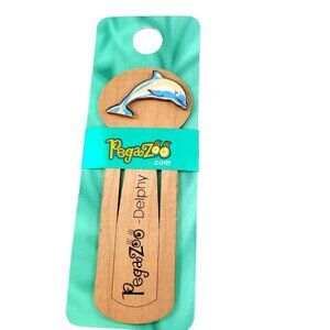 Dolphin Bookmark Pegazoo “Delphy” Made In Canada From Real Maple Wood
